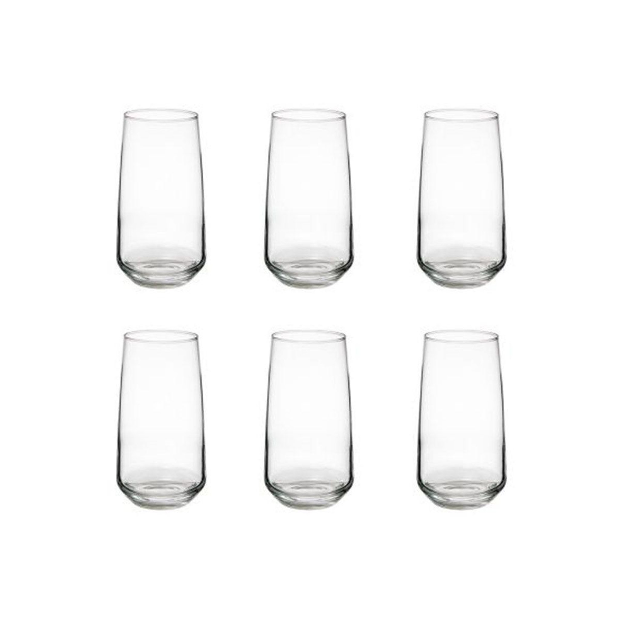 SECRET DE GOURMET Lot de 6 verres hauts  elaya  48cl transparent