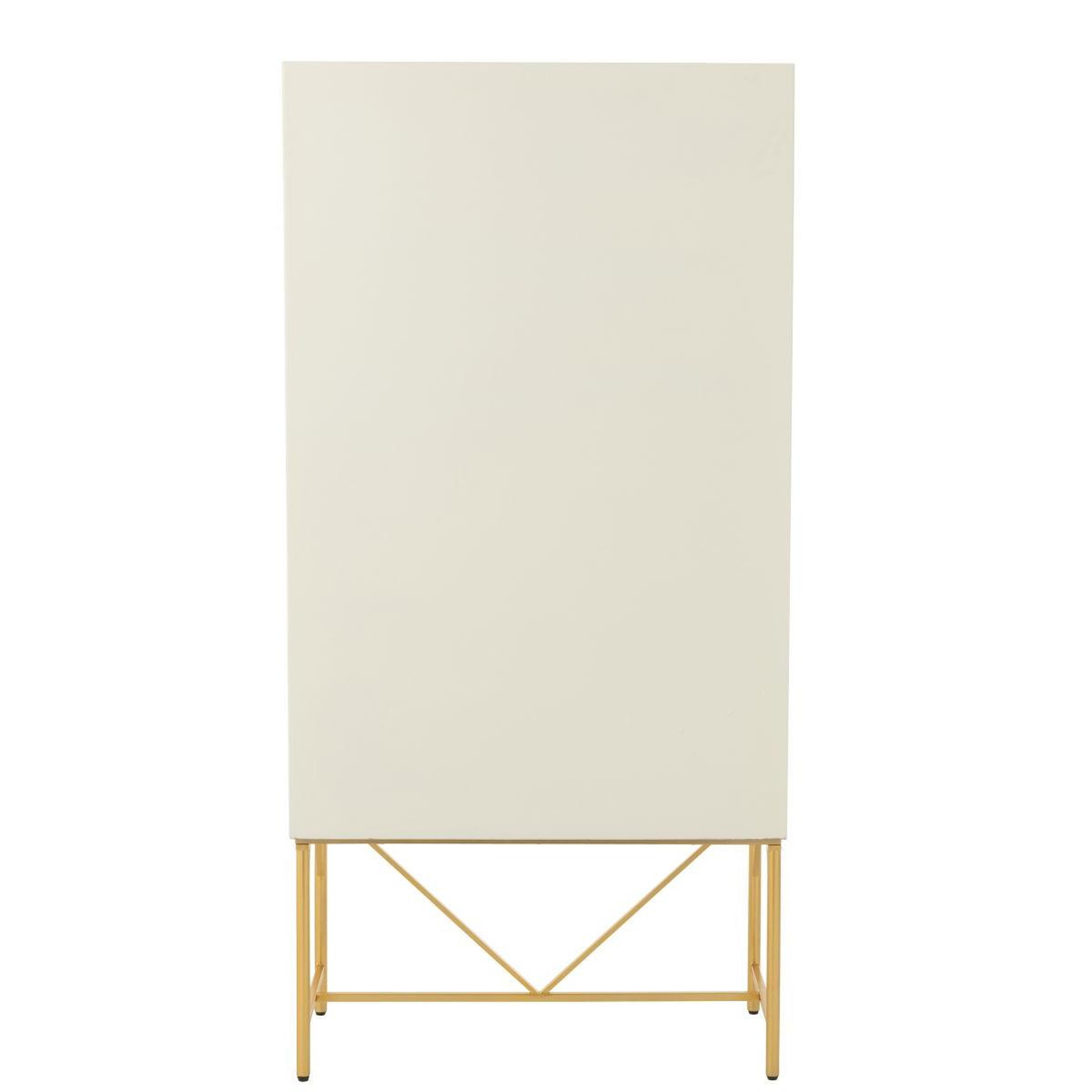 Voir la diapositive 4 : J-LINE Armoire design 2 portes  blaine  90cm blanc