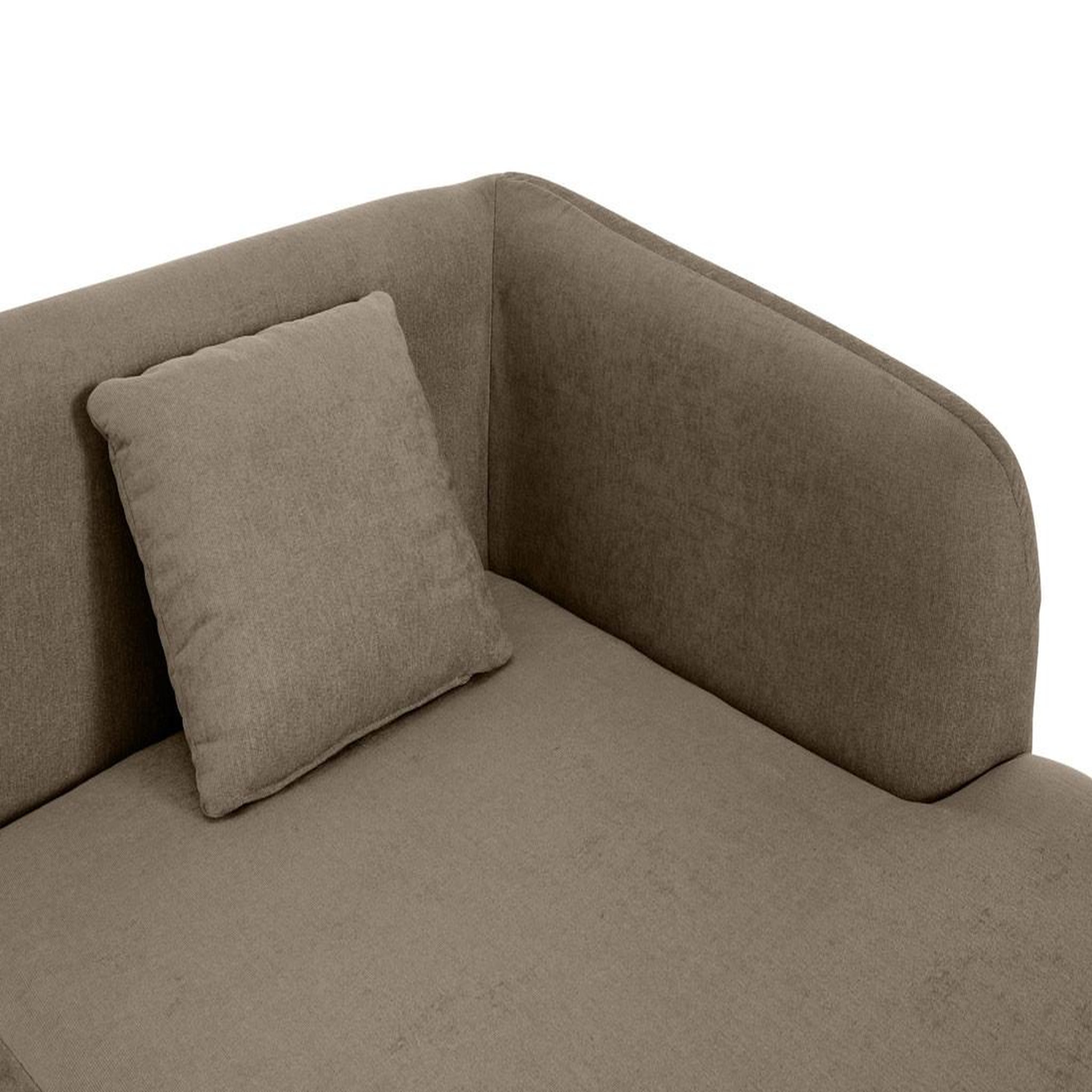 Voir la diapositive 6 : LISA DESIGN Ikare - module d'assise méridienne droit - en tissu