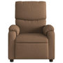 Voir la diapositive 4 : VIDAXL Fauteuil de massage inclinable Marron Tissu