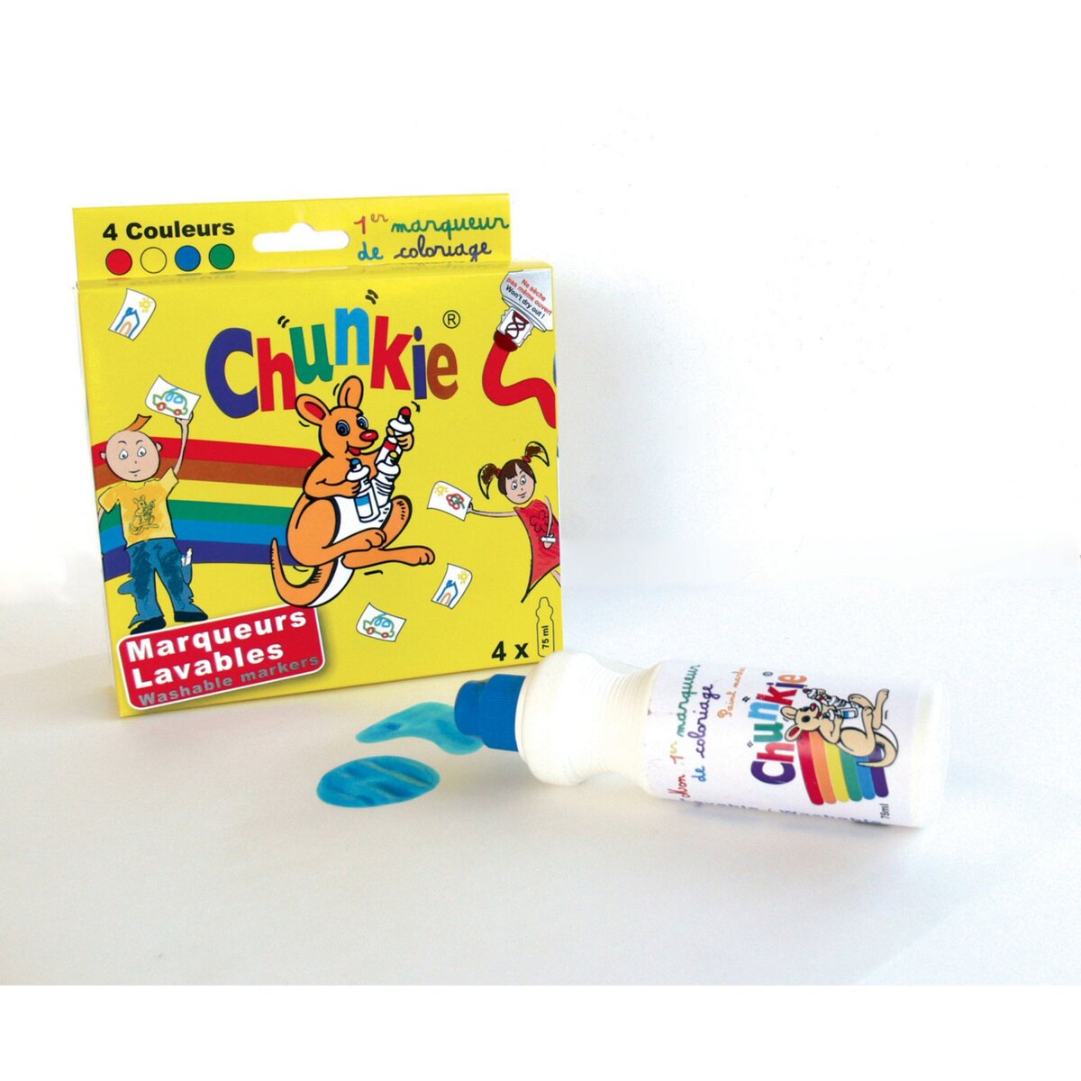 Chunkie Chunkie Marqueur mousse pour enfant 4 couleurs classiques
