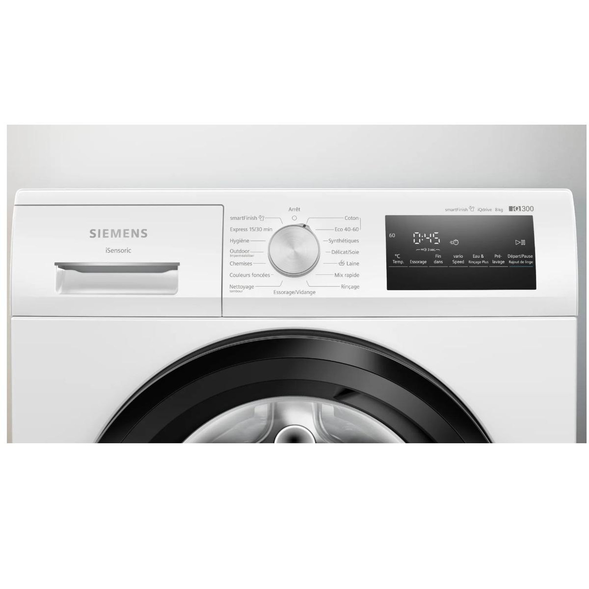 Voir la diapositive 3 : Siemens Lave-linge frontal 8kg 1200 tours/min blanc - wm12n228fr