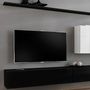 Voir la diapositive 2 : Paris Prix Meuble TV Mural Design  Switch VII  340cm Noir & Blanc