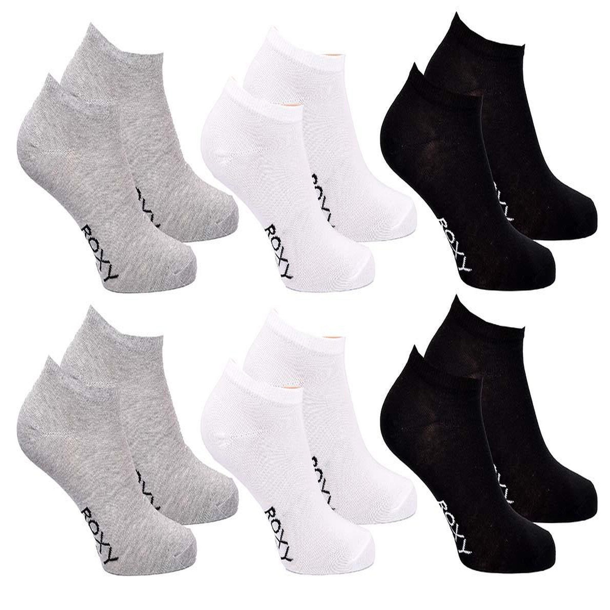 Voir la diapositive 1 : ROXY Roxy chaussettes fille sneaker pack 6 (lot) - coton respirant
