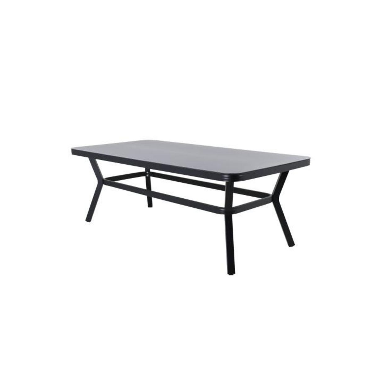 Paris Prix Table de Jardin  Virya  200cm Noir & Gris