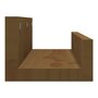 Voir la diapositive 5 : VIDAXL Etageres murales 2 pcs Marron miel 50x12x9cm Bois de pin massif
