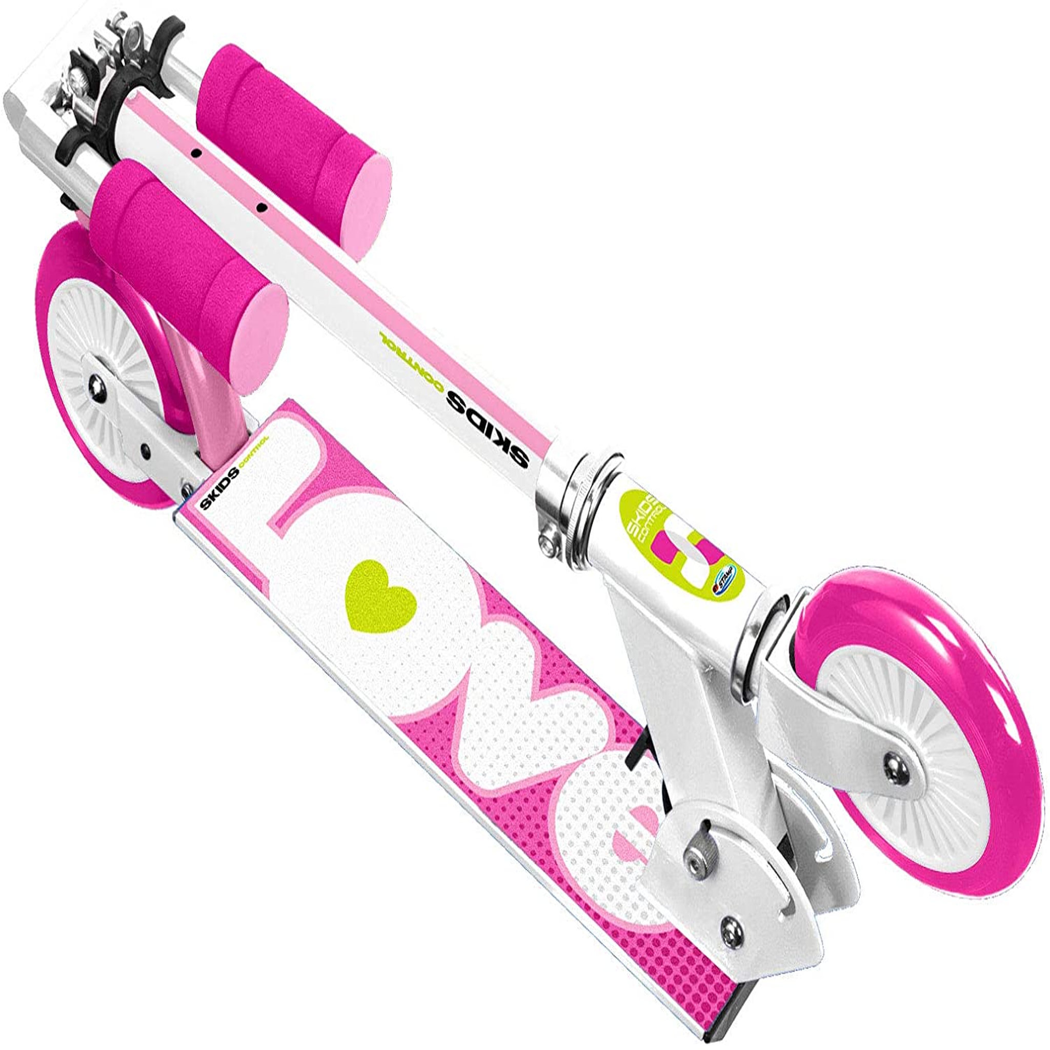 Voir la diapositive 2 : Skids Control Trottinette pliable - rose 