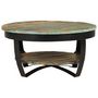 Voir la diapositive 3 : VIDAXL Table basse Bois massif de recuperation 65x32 cm