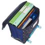 Voir la diapositive 5 : AUCHAN Cartable 36 cm bleu réfléchissant ESPACE