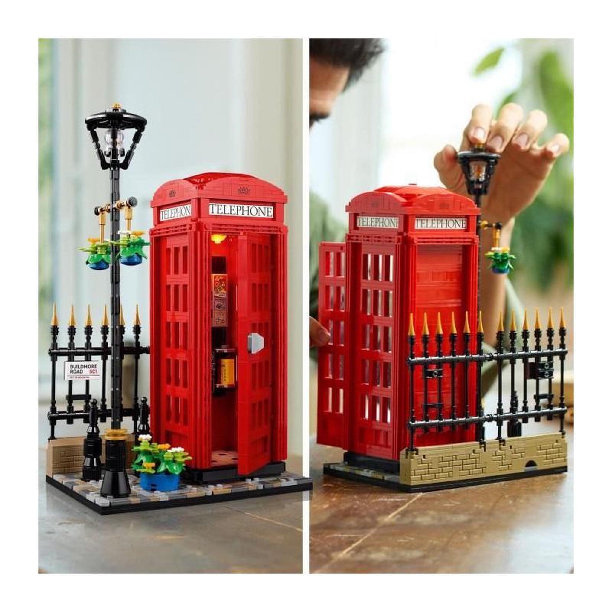 Voir la diapositive 3 : LEGO LEGO Ideas 21347 Cabine Téléphonique Londonienne Décoration Maison pour les Anglophiles