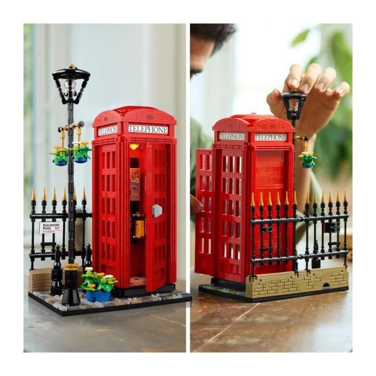 LEGO LEGO Ideas 21347 Cabine Téléphonique Londonienne Décoration Maison pour les Anglophiles