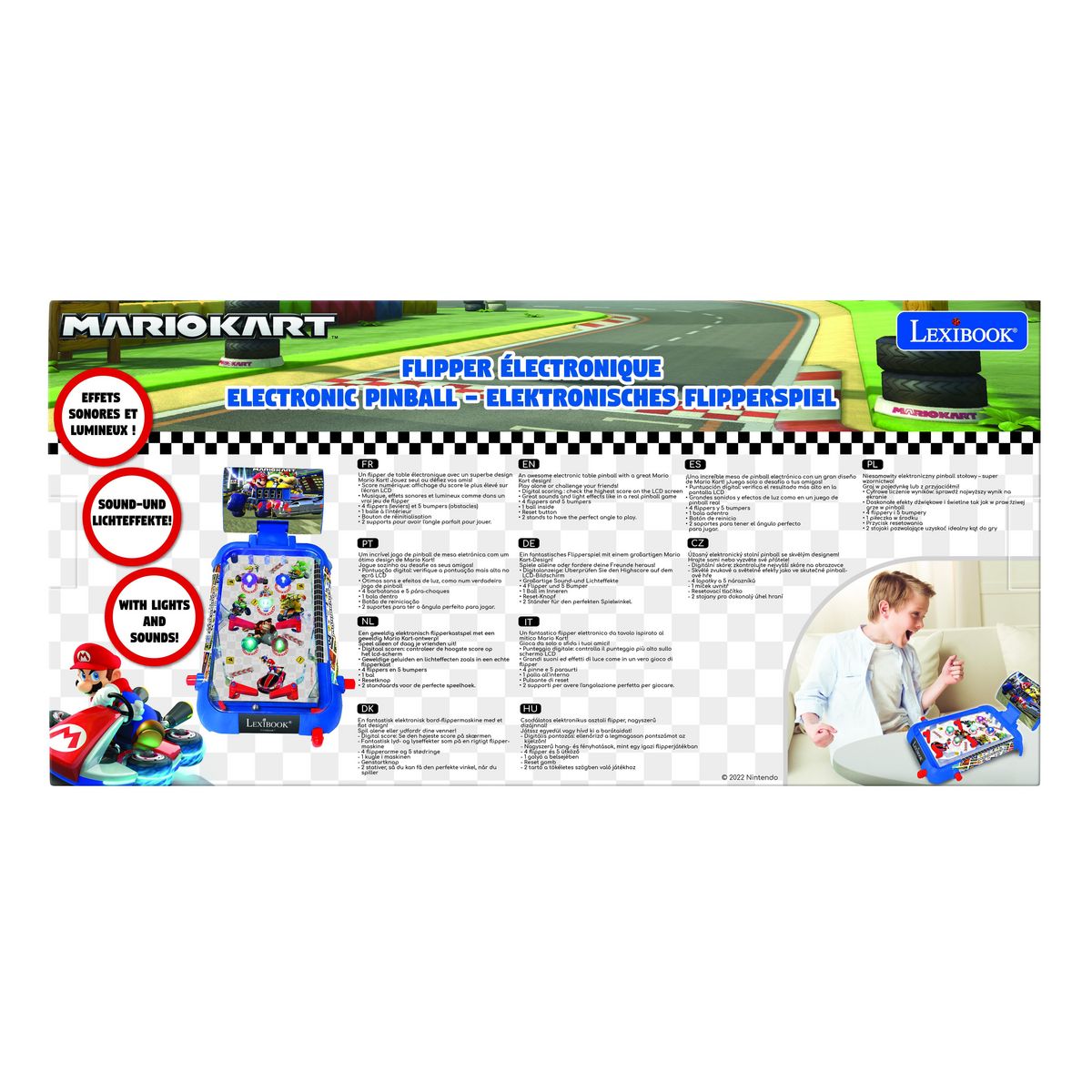Lexibook Flipper électronique de table Mario Kart
