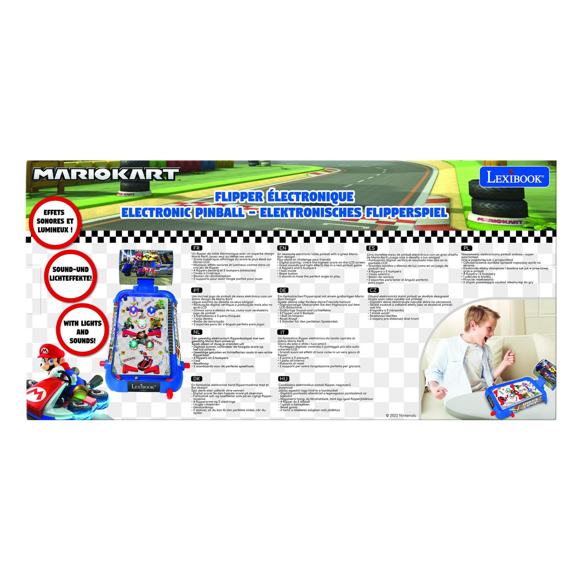 Lexibook Flipper électronique de table Mario Kart