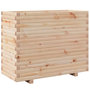 Voir la diapositive 2 : VIDAXL Jardiniere 90x40x72,5 cm bois de pin massif