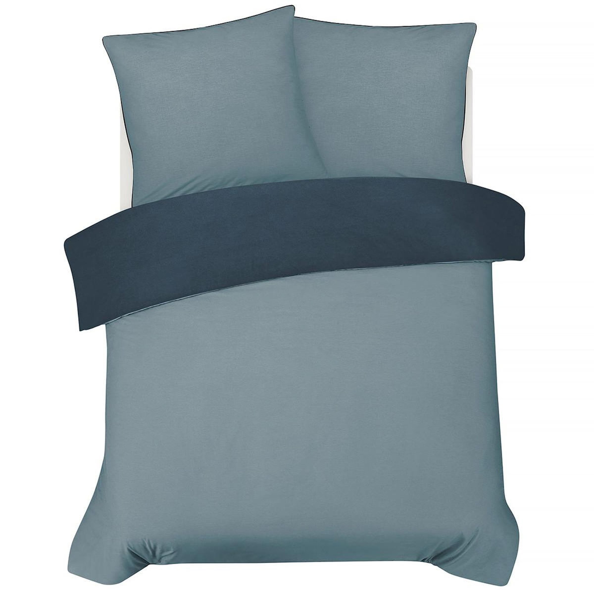 FUTURE HOME Parure de lit double bicolore