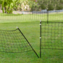 Voir la diapositive 3 : ID MARKET Kit clôture filet à poules 12 M avec porte 6 piquets double pointe