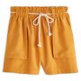 Voir la diapositive 3 : IN EXTENSO Short taille haute jaune moutarde femme