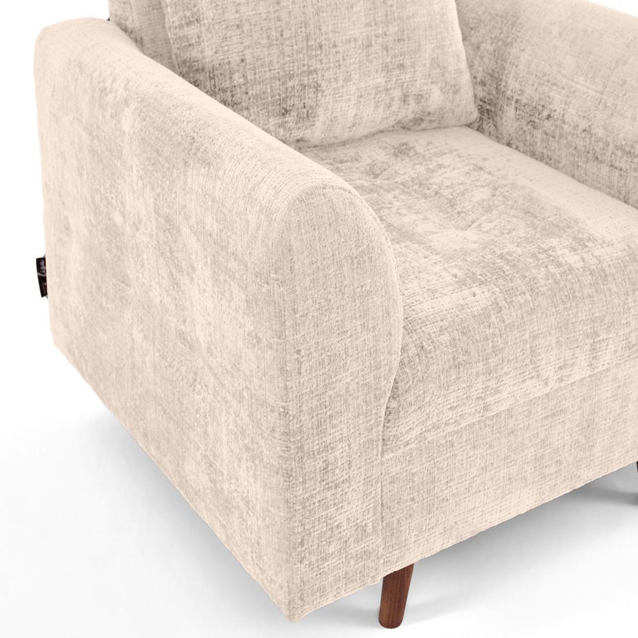 Voir la diapositive 5 : LISA DESIGN Rune - fauteuil en velours texturé