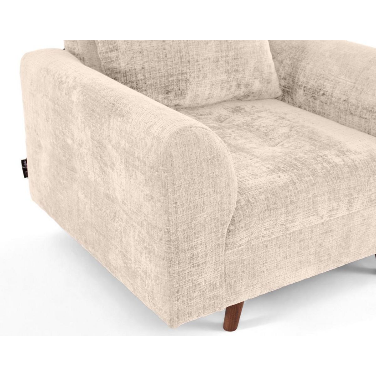 LISA DESIGN Rune - fauteuil en velours texturé