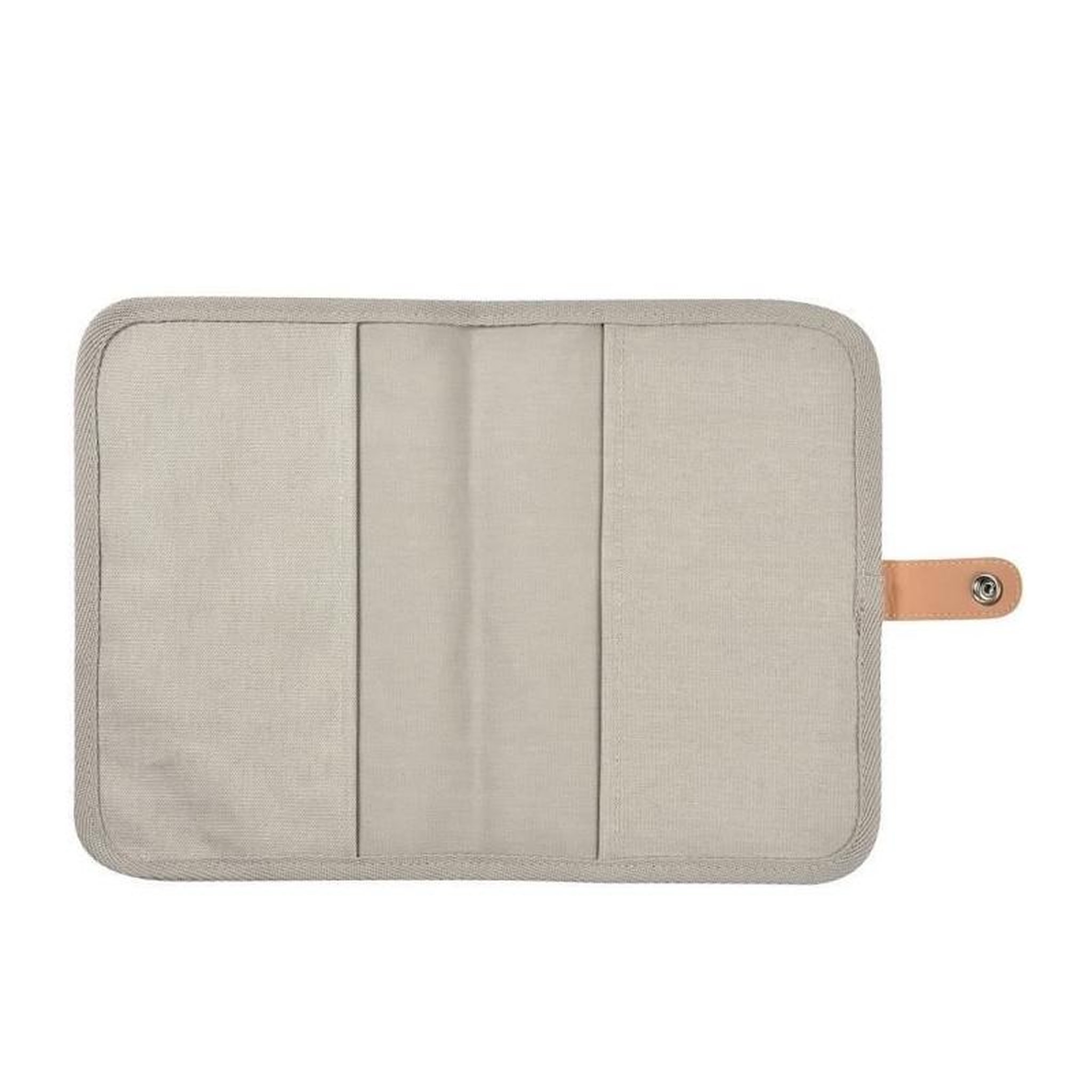 Voir la diapositive 3 : BEABA BEABA, Protege carnet de santé canvas gris perle