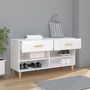 Voir la diapositive 3 : VIDAXL Armoire a chaussure Blanc brillant 102x35x55 cm Bois ingenierie