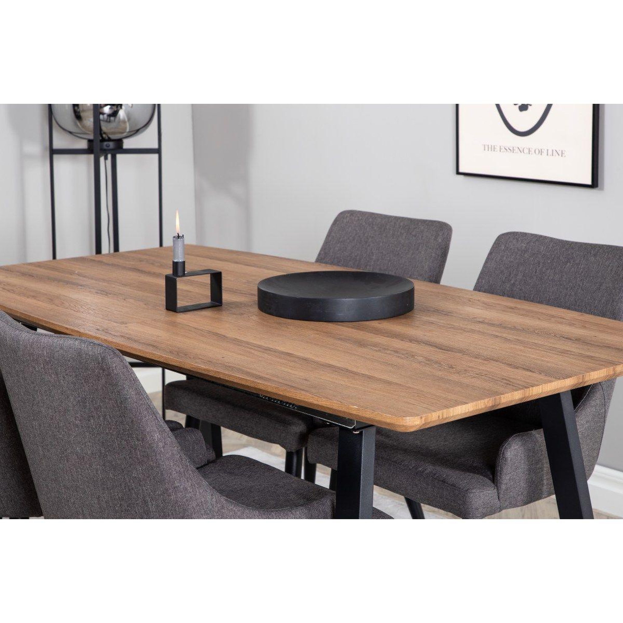 Voir la diapositive 6 : Paris Prix Table à manger extensible  inca  160-200cm marron