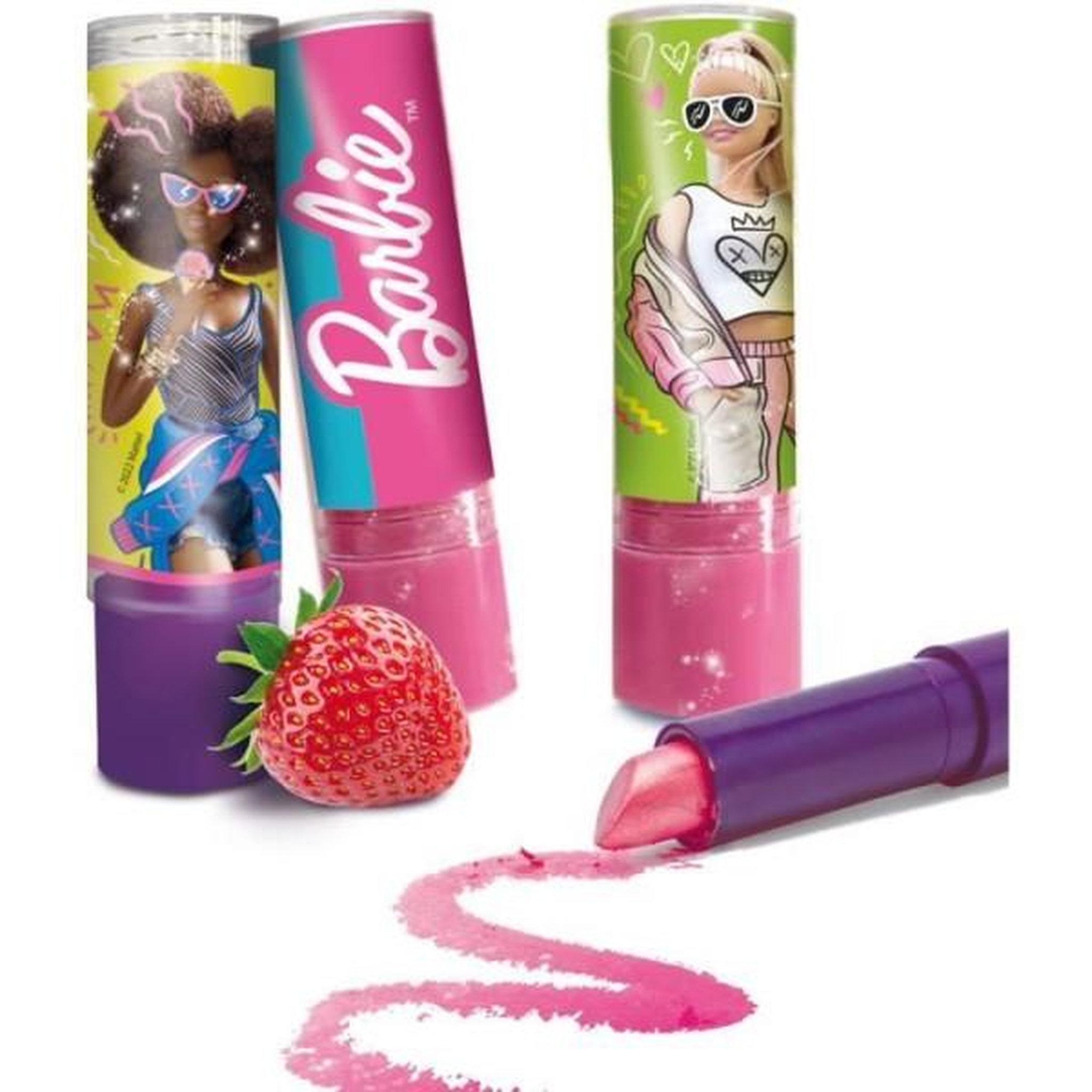 Voir la diapositive 3 : LISCIANI GIOCHI Rouge a levres a personnaliser - barbie - lisciani giochi - enfant - blanc - arômes naturels