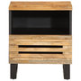 Voir la diapositive 4 : VIDAXL Tables de chevet 2 pcs 40x34x46 cm bois massif de manguier brut