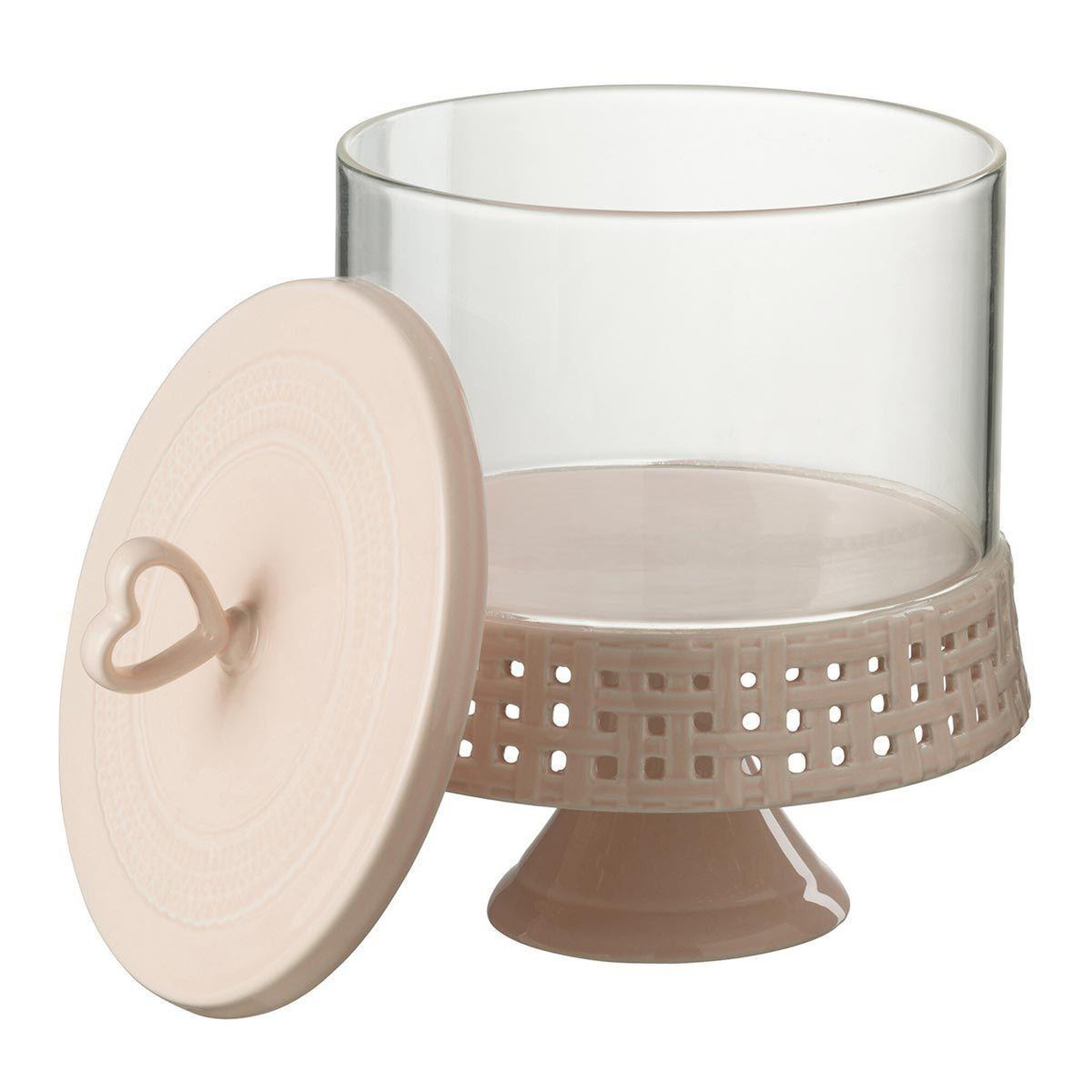 Voir la diapositive 2 : J-LINE Plat à gâteaux rond design  vercer  31cm rose