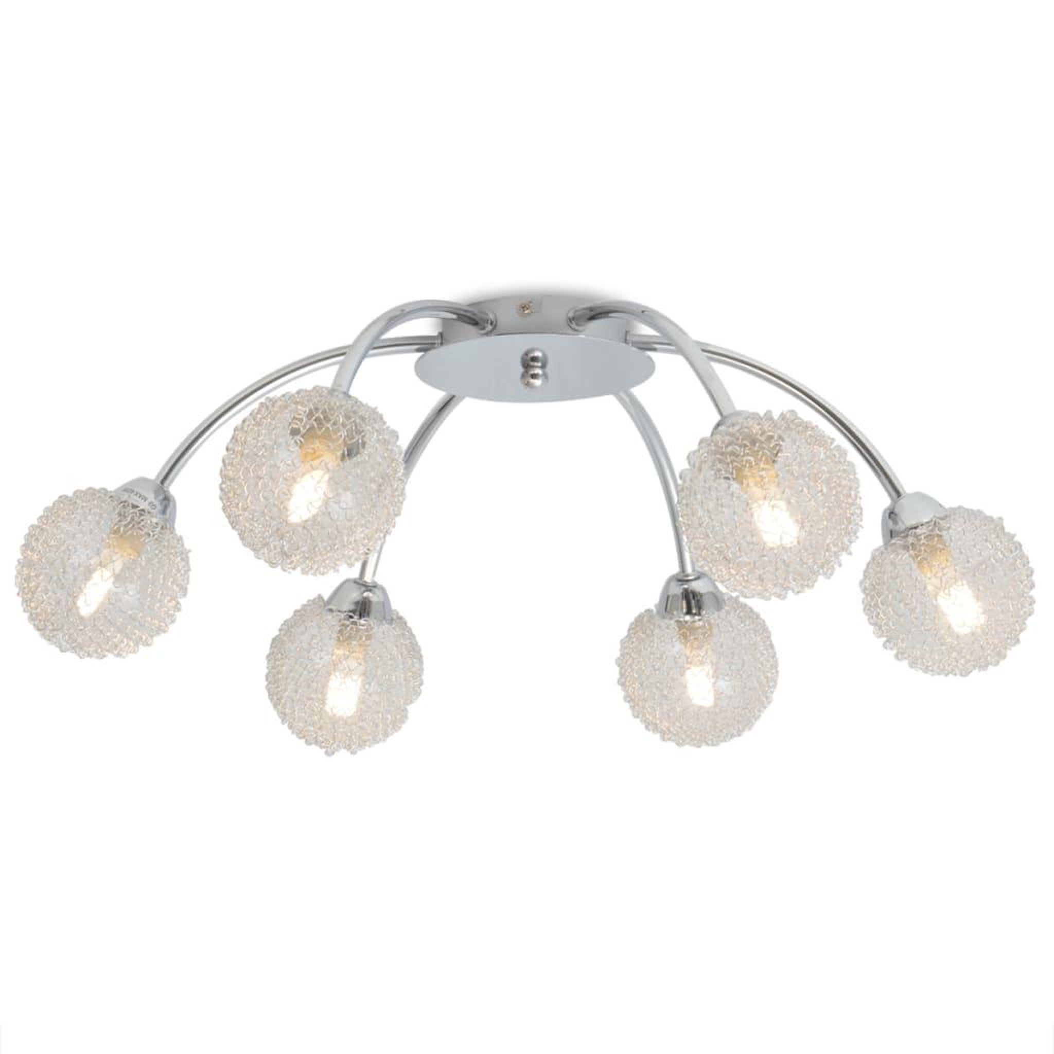Voir la diapositive 3 : VIDAXL Plafonnier avec 6 ampoules LED G9 240 W