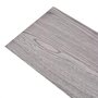VIDAXL Planches de plancher PVC Non auto-adhesif 5,26m^2 2mm Gris fonce