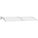 VIDAXL Auvent de porte Gris 300 x 100 cm PC