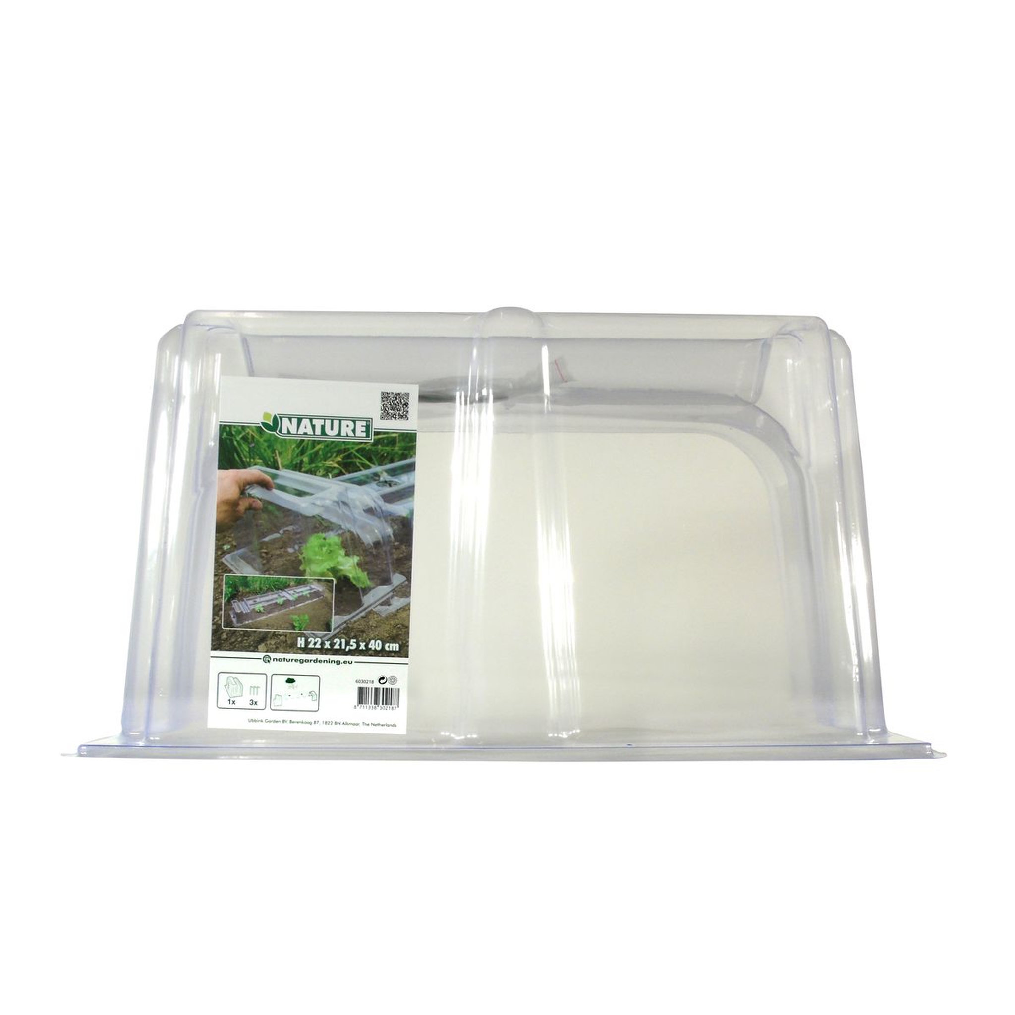 Voir la diapositive 4 : Nature Emboût fermeture tunnel de forçage PVC souple - H22 x 21,5 x 40 cm