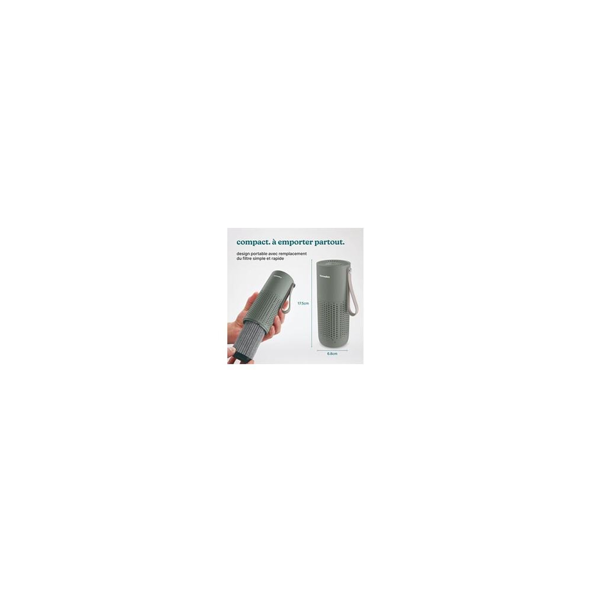 Voir la diapositive 6 : HOMEDICS Purificateur Mini Homedics d'air whisperPure Vert