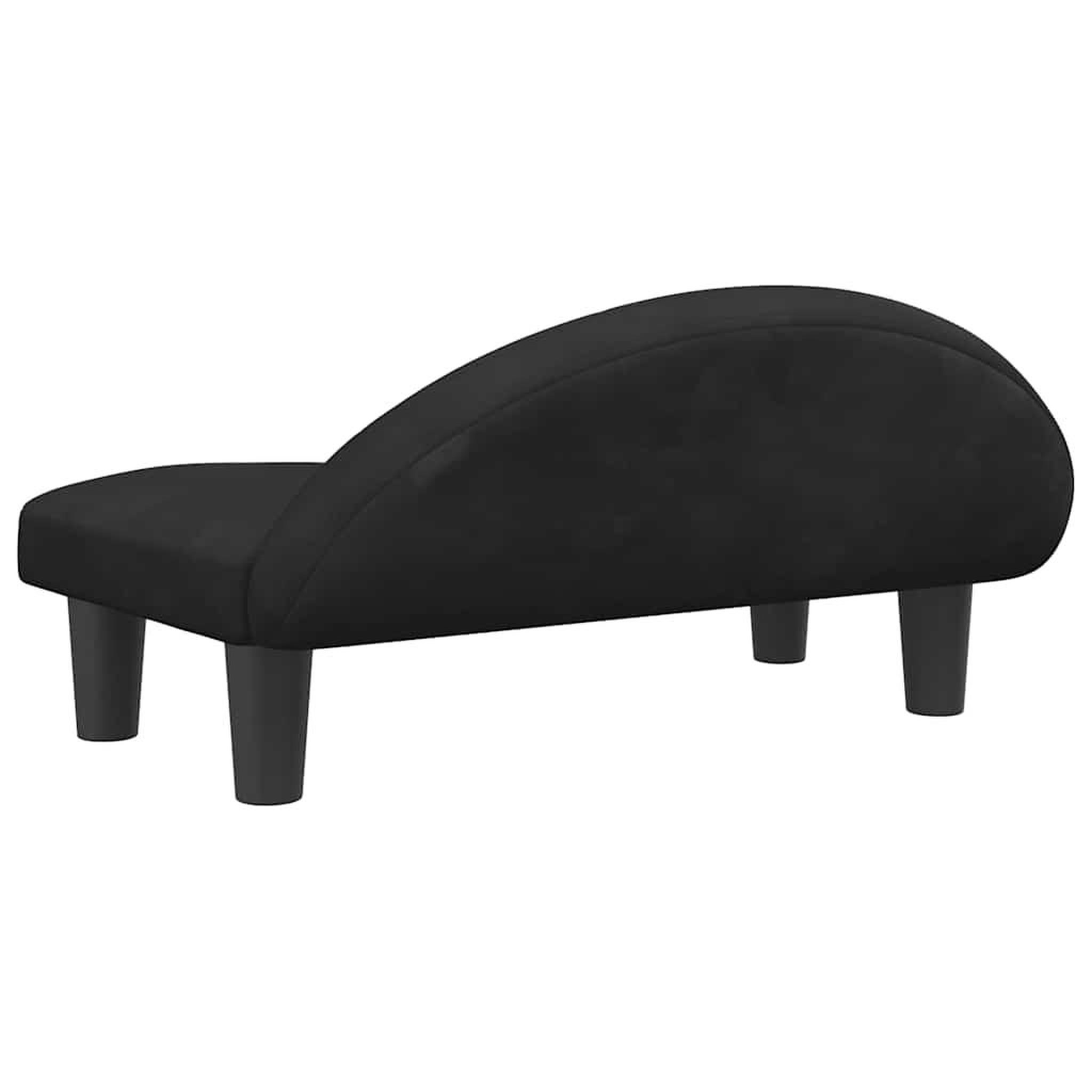 Voir la diapositive 5 : VIDAXL Lit pour chien noir 70x52x30 cm velours