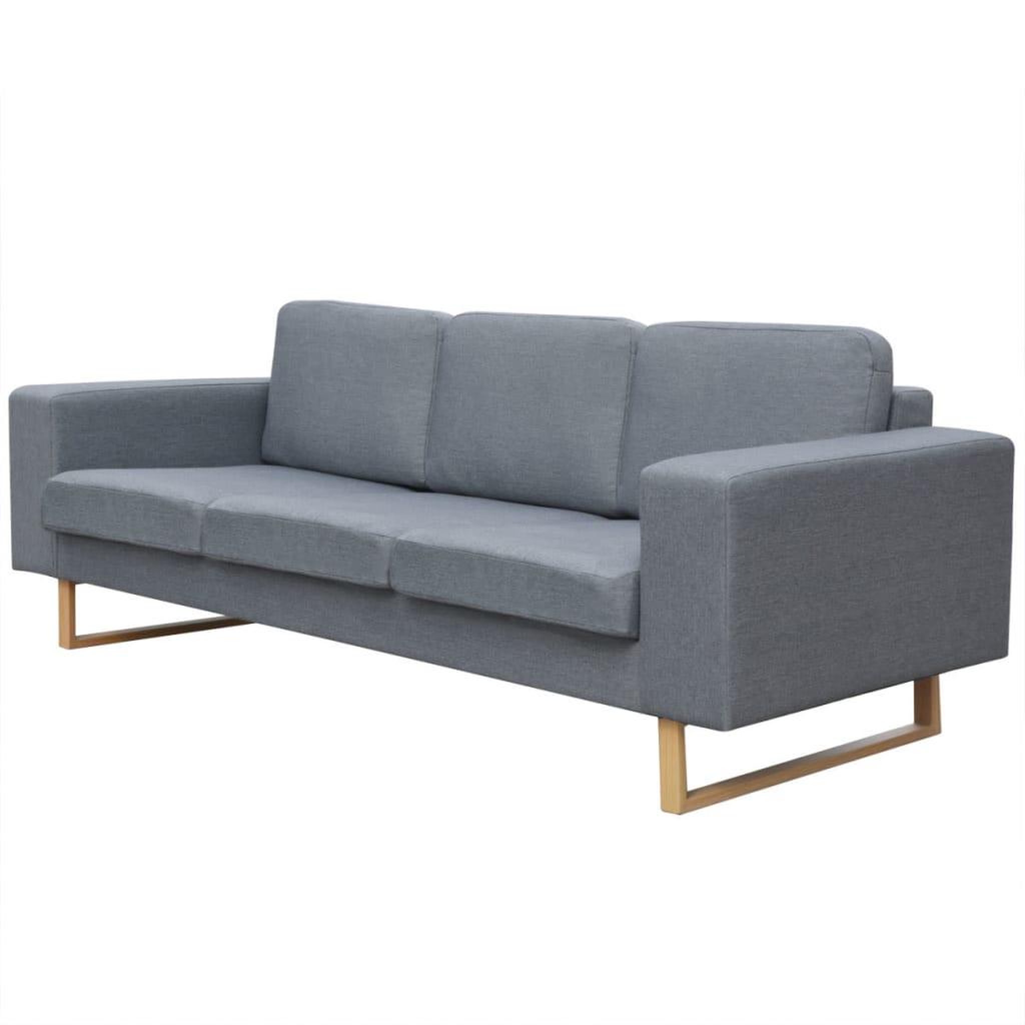 Voir la diapositive 5 : VIDAXL Ensemble de canape a 2 places et a 3 places gris clair