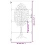 Voir la diapositive 6 : VIDAXL Portail de jardin 85x200 cm acier corten conception de l'arbre