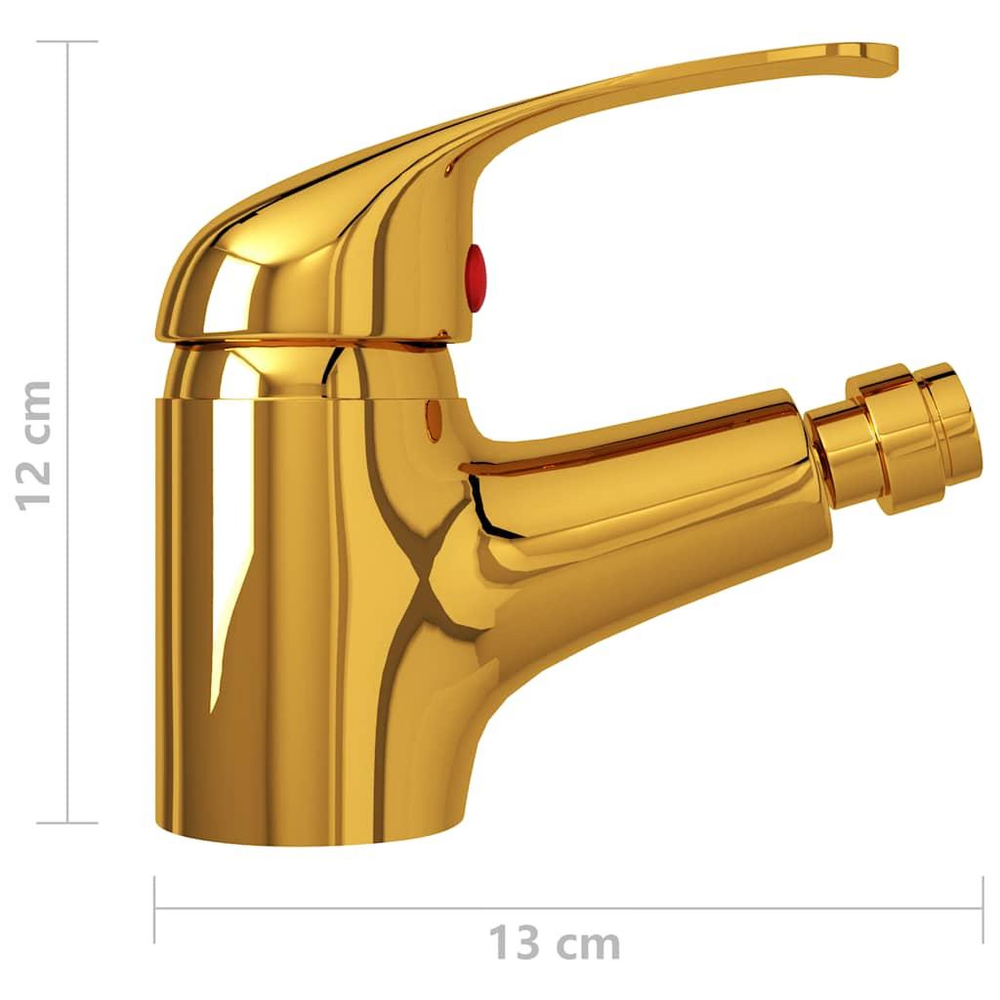 Voir la diapositive 5 : VIDAXL Mitigeur de bidet de salle de bain Dore 13x12 cm