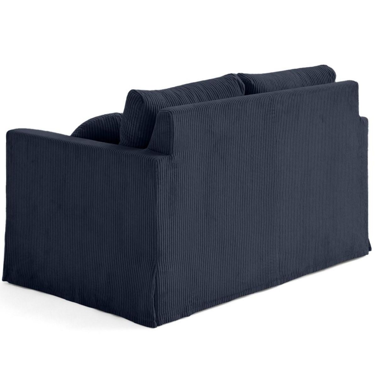 LISA DESIGN Serena - canapé droit déhoussable 2 places en velours côtelé