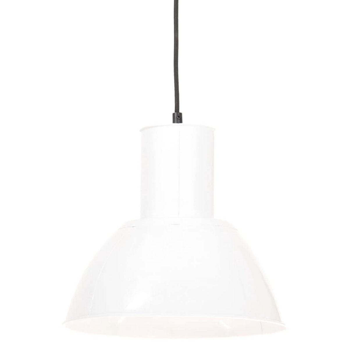 VIDAXL Lampe suspendue 25 W Blanc Rond 28,5 cm E27