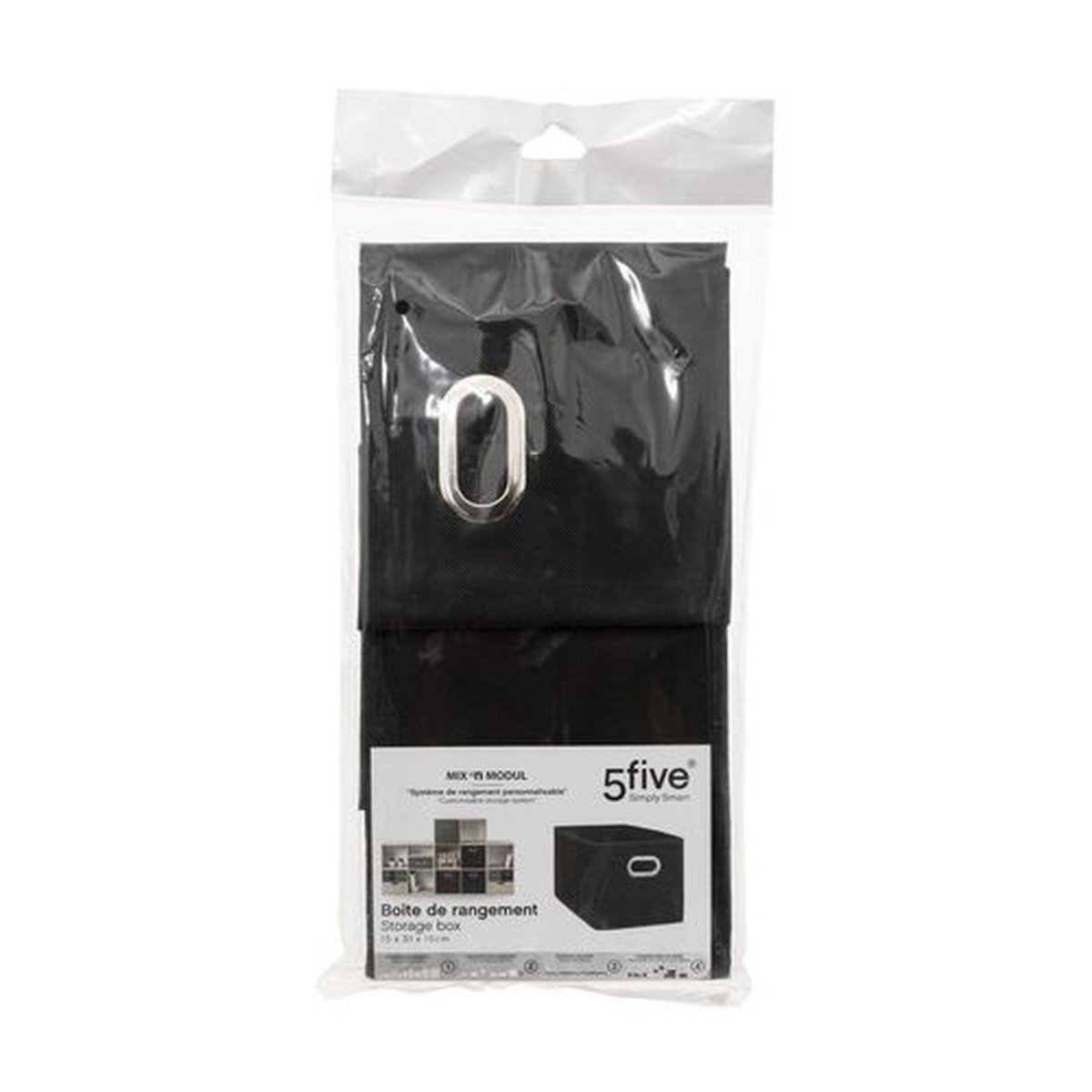 TOILINUX Lot de 12 Boites de rangement en tissu avec poignée