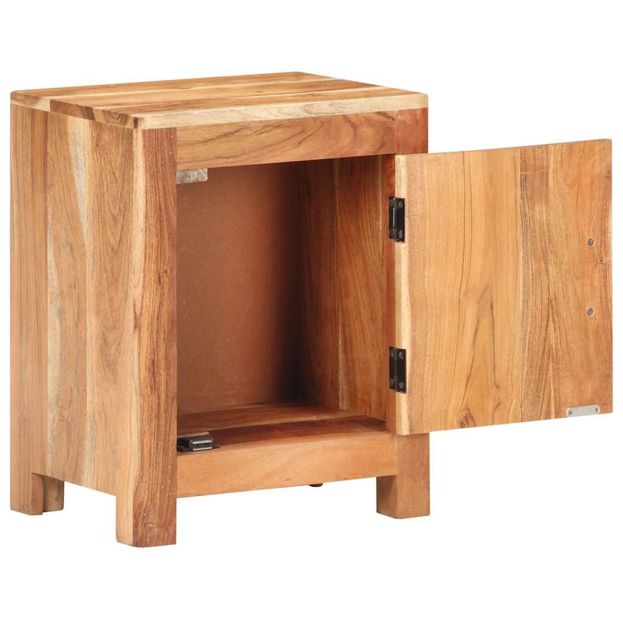 Voir la diapositive 2 : VIDAXL Table de chevet 40x30x50 cm bois d'acacia massif