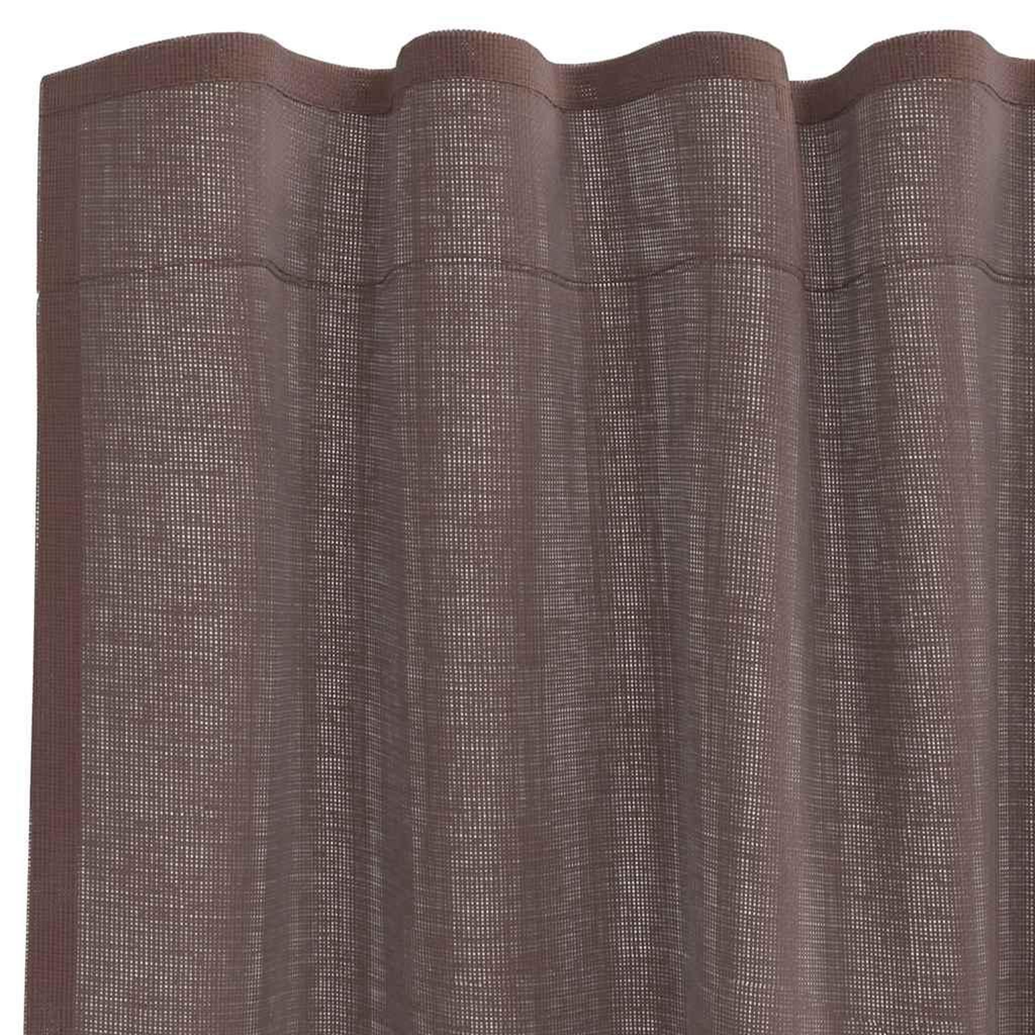 Voir la diapositive 5 : VIDAXL Rideaux en voile avec passants 2 pcs marron