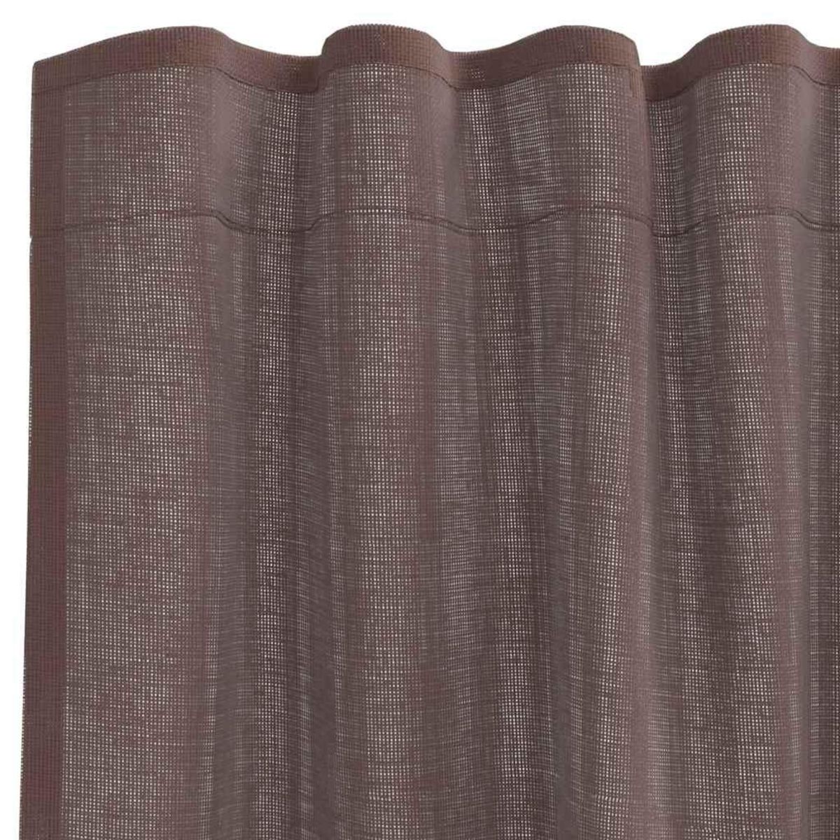 VIDAXL Rideaux en voile avec passants 2 pcs marron