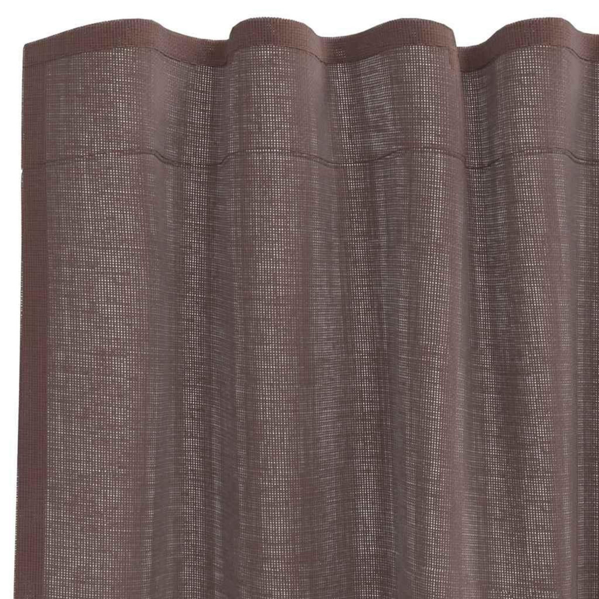 VIDAXL Rideaux en voile avec passants 2 pcs marron