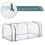 Voir la diapositive 4 : HOMCOM Serre de jardin tunnel 2L x 1l x 0,8H m tente bâche transparent acier