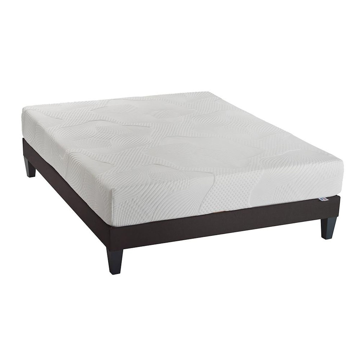 OLYMPE LITERIE OLYMPE LITERIE | Ensemble OSLO | Matelas Mémoire de forme + Sommier Bois