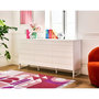 Voir la diapositive 1 : BEST MOBILIER Sofia - buffet bas - blanc mat - 165 cm