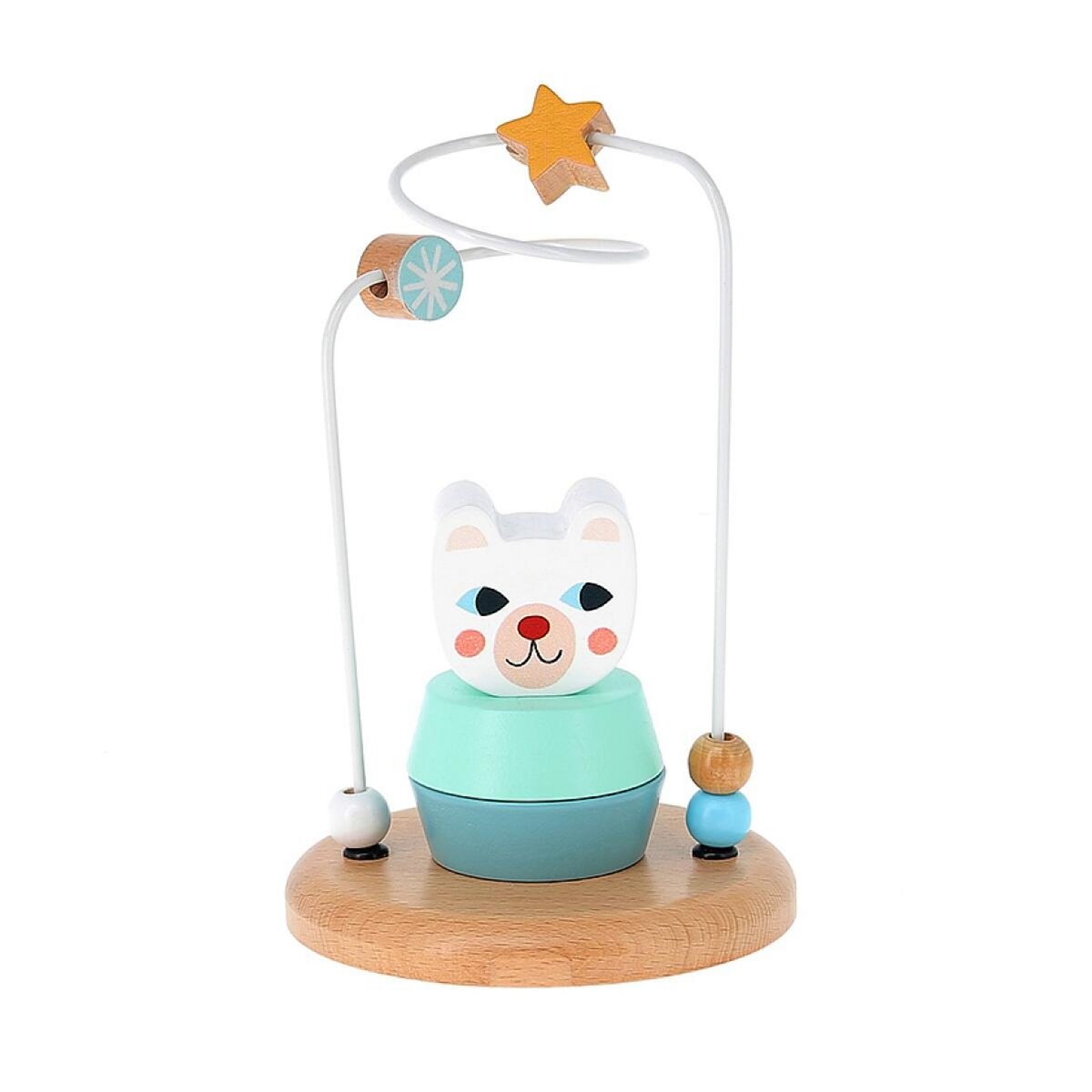 Vilac Jouet d eveil en bois Ours blanc - Michelle Carlslund