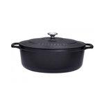 Chasseur Cocotte ovale en fonte émaillée 33cm noire sublime - puc473301